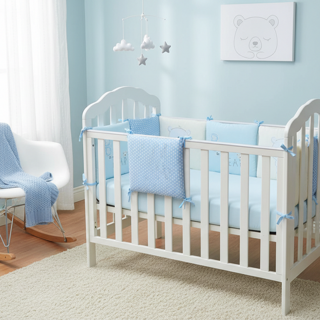Peekaboo Studio Baby Bed - Free Combination, Soft Cotton Design
