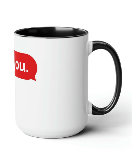 Luxurious Two-Tone Ceramic Coffee Mugs Set - 15oz Capacity, Maison d'Elite Collection