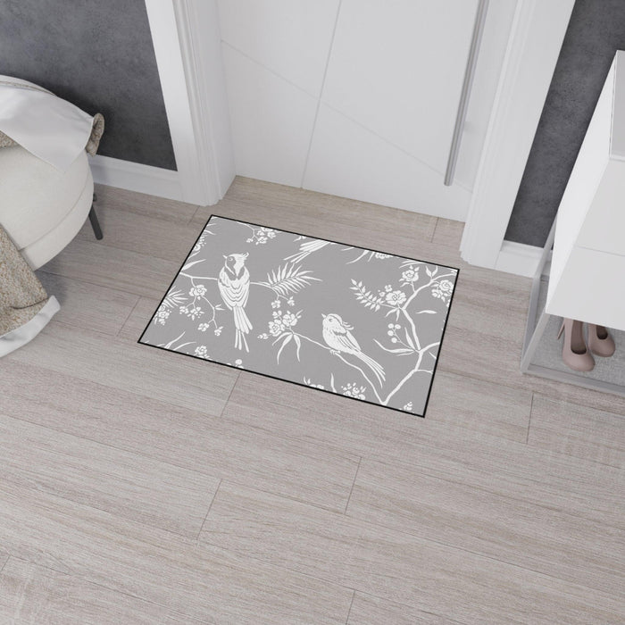 Nordic Birds Customizable Heavy Duty Floor Mat for Elegant Home Decor
