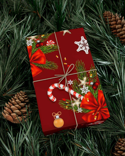 Elegant 3D Holiday Gift Wrapping Paper Set - Artfully Made in the USA