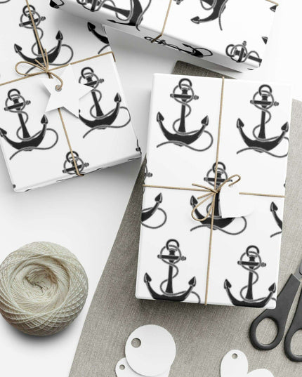 Artisan Anchor Gift Wrap Paper for Premium Gift Presentation