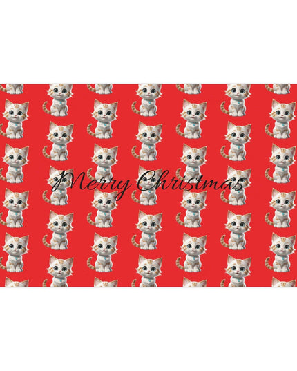 Eco-Chic Cat Themed Customizable Holiday Gift Wrap Collection