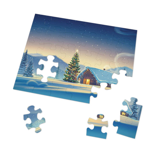 Christmas Night Family Jigsaw Puzzle - Uniting Loved Ones Through Holiday Cheer