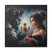 Enchanted Love - Elegant Valentine Matte Canvas in Pinewood Frame