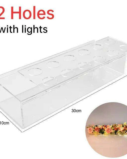 Sleek Transparent Acrylic Vase: Enhance Your Home Aesthetics