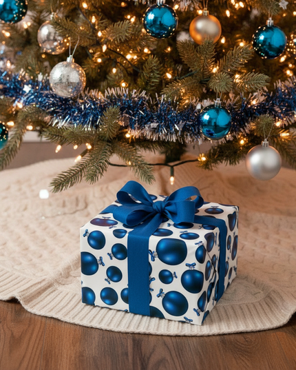 Sustainable Elegance: 3D Green Eco-Friendly Holiday Gift Wrap Set