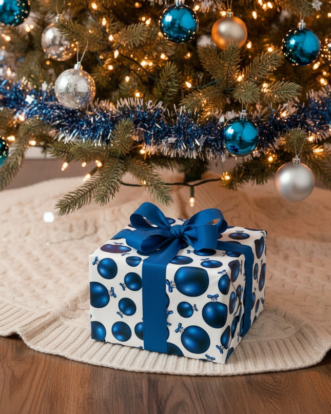 Sustainable Elegance: 3D Green Eco-Friendly Holiday Gift Wrap Set