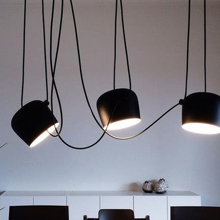 Modern simple aluminum snare chandelier