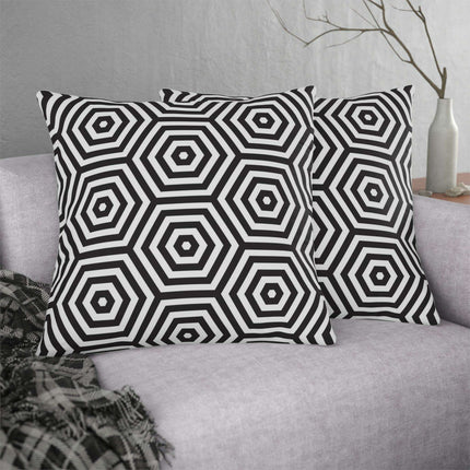 Stylish Waterproof Geometric Floral Throw Pillows for Indoor and Outdoor Decor