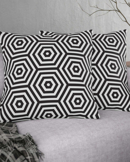 Stylish Waterproof Geometric Floral Throw Pillows for Indoor and Outdoor Decor