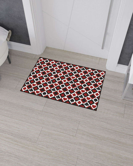 Customizable Elegant Black Border Non-Slip Polyester Area Rug