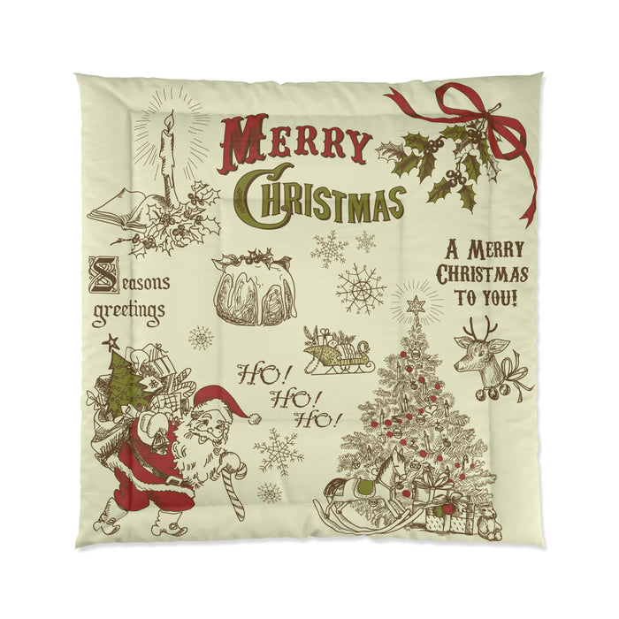 Christmas Comforter with Unique Designs - Cozy 100% Polyester Blanket