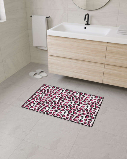 Stylish Pink Leopard Print Area Rug for a Trendy Home Refresh