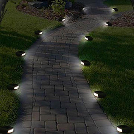 Solar Cobblestone Garden Path Light — LED Outdoor Lamp