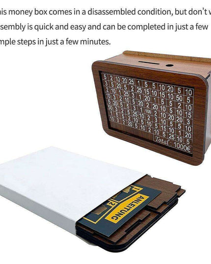 Charming House-Shaped Wooden Savings Bank: A Stylish and Secure Way to Manage Your Finances