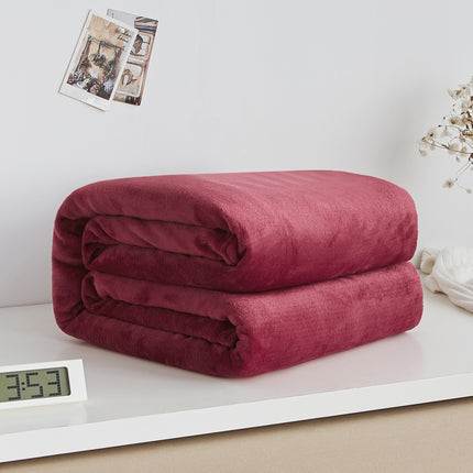 Peekaboo Studio Flannel Coral Blanket - Soft, Cozy, and Warm