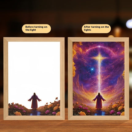 Peekaboo Studio Jesus LED Night Light & Photo Frame - Unique Home Deco