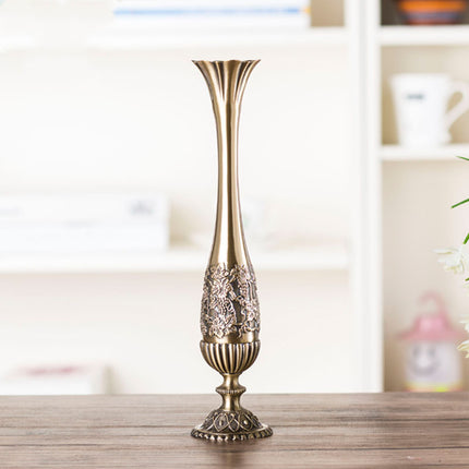 Zinc Alloy Geometric Vase Pendant Hanging Decoration Bronze Landscape Floral