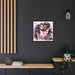 Elegant Love's Elegance Black Pinewood Frame Matte Canvas Art Set