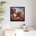 Romantic Elegance - High-Quality Matte Canvas Art in Chic Pinewood Frame