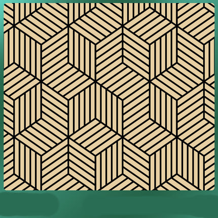 Living Room Wallpaper Geometric PVC Design 0.45x1m Minimalist Style