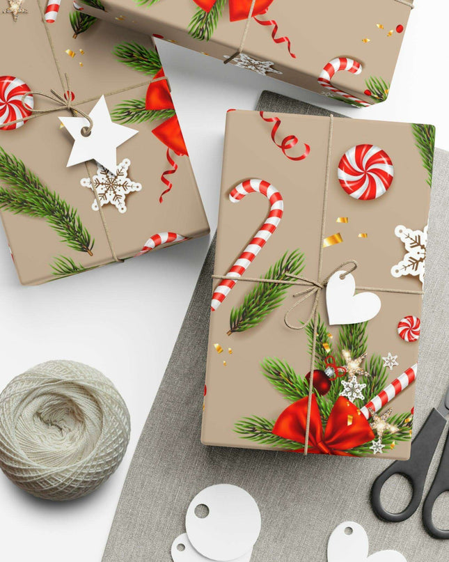 Elegant Custom 3D Holiday Gift Wrap Collection - Artisan-Made in the USA
