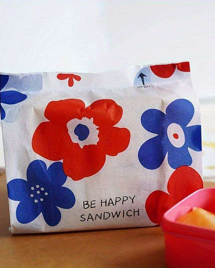 50-Pack Eco-Conscious Paper Bags for Takeaway Rolls and Sandwiches, Oil-Resistant, Microwave Safe