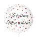 Valentine Red Heart Matte Finish Balloon Set - Elegant 11" Round and Heart-shaped Duo