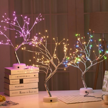 LED Pearl Tree Light USB Touch Night Light With 108 LEDs Christmas Decor