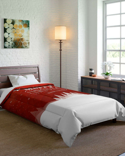 Festive Dreamscape - Luxurious Plush Polyester Blanket for Ultimate Sleep Warmth
