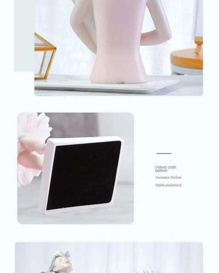 Nordic Elegance Butterfly Maiden Resin Vase - Chic Decorative Accent for Your Home