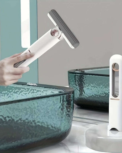 New Portable Self-NSqueeze Mini Mop, Lazy Hand Wash-Free Strong Absorbent Mop Multifunction Portable Squeeze Cleaning Mop Desk Window Glass Cleaner Kitchen Car Sponge Cleaning Mop Home Cleaning Tools