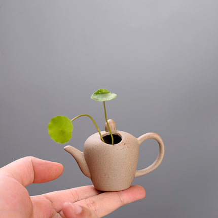 Stoneware Zisha Small Ceramic Vase Desktop Decoration