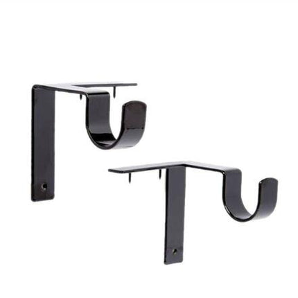 2 X Curtain Rod Bracket Kwik Hang Curtain Rod Holders Tap Right Into W