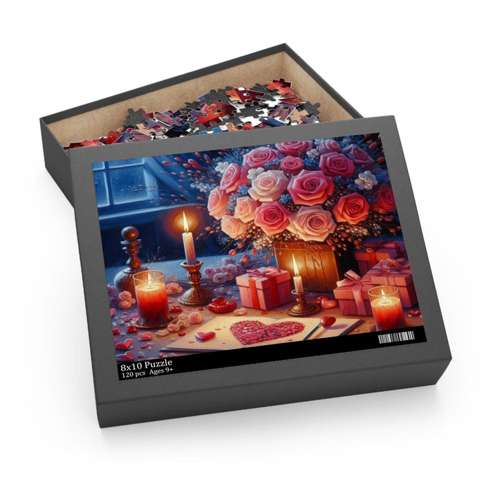 Enchanting Valentine Jigsaw Puzzle Collection - Mesmerizing 120, 252, 500-Piece Set for Infinite Enjoyment