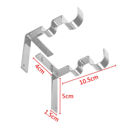 2 X Curtain Rod Bracket Kwik Hang Curtain Rod Holders Tap Right Into W