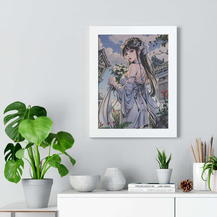 Sustainable Anime Girl Framed Wall Art: Enhance Your Space with Eco-Conscious Design