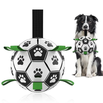 Peekaboo Studio Interactive Inflatable Dog Soccer Ball - Durable & Fun