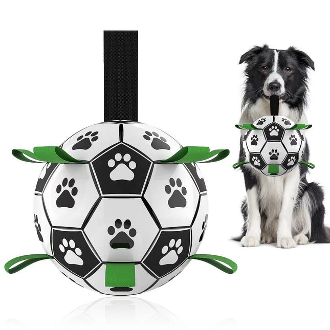 Peekaboo Studio Interactive Inflatable Dog Soccer Ball - Durable & Fun