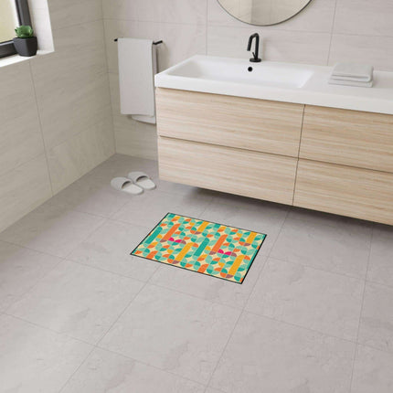 Sophisticated Non-Slip Geometric Polyester Area Rug