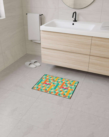 Sophisticated Non-Slip Geometric Polyester Area Rug