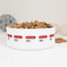 Pawsome Valentine Ceramic Pet Bowl - Elegant Custom Design for Your Furry Friend