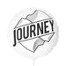 Journey Matte Finish Mylar Balloon Set - 11" Round and Heart-shaped