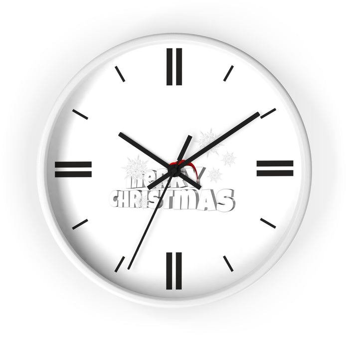Luxurious Christmas Holiday Wall Clock - Exquisite Timepiece for Elegant Spaces