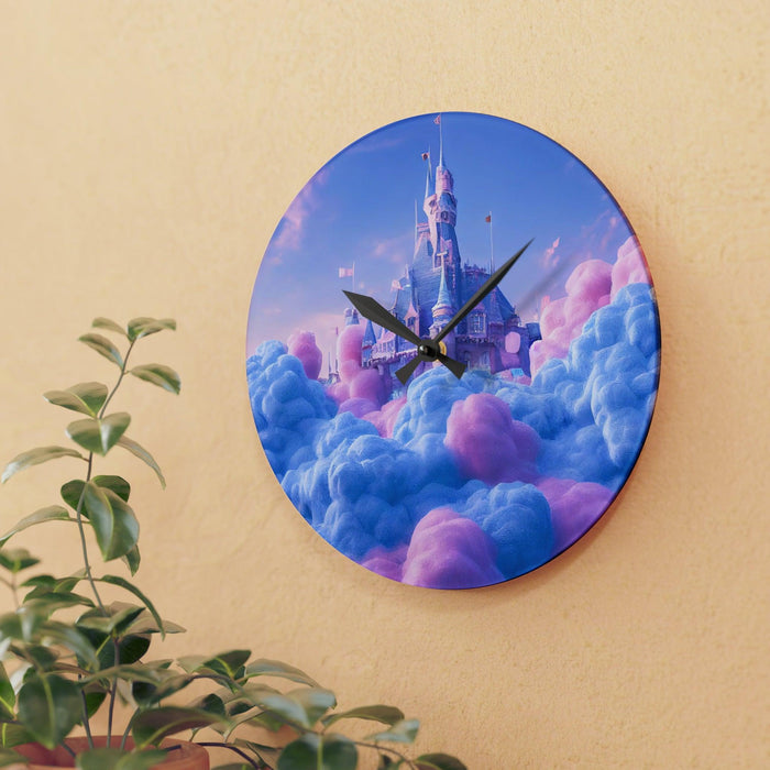 Vibrant Acrylic Wall Clock Set - Durable Prints in Various Shapes & Sizes