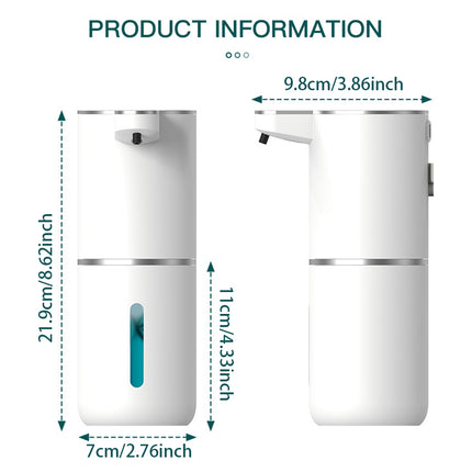 Peekaboo Studio Touchless Foaming Soap Dispenser, 380ml, USB Rechargea
