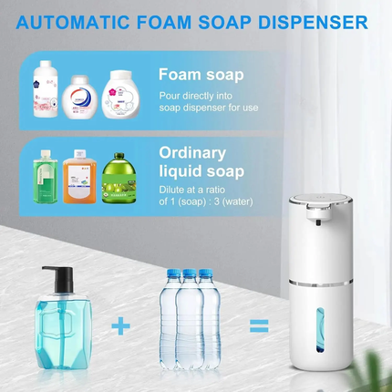 Peekaboo Studio Touchless Foaming Soap Dispenser, 380ml, USB Rechargea