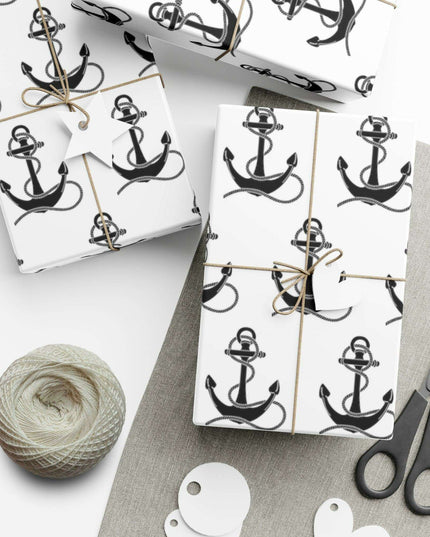 Artisan Anchor Gift Wrap Paper for Premium Gift Presentation