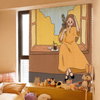 Light yellow long skirt