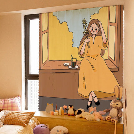 Peekaboo Studio Korean Style Velcro Curtain - Simple Paste Shading Clo